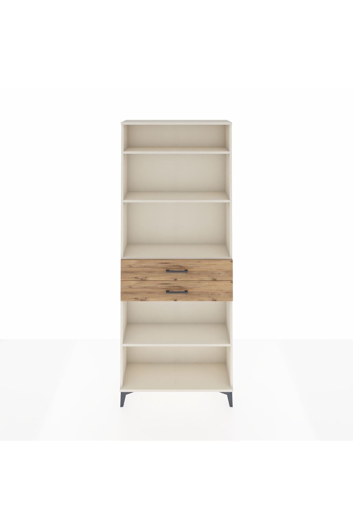 Arges Dolap 4 Raflı 2 Çekmeceli 88x30x221 - S30M189V3A