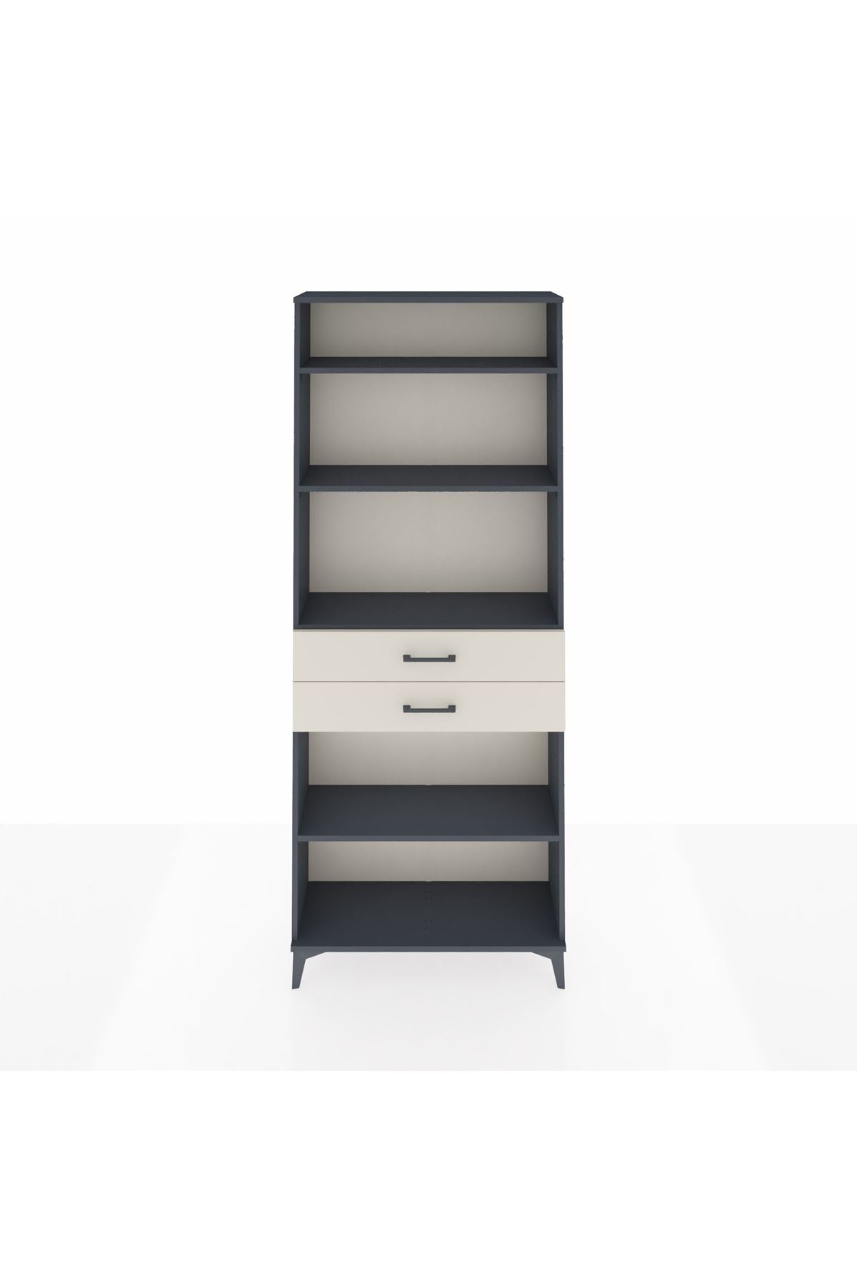 Arges Dolap 4 Raflı 2 Çekmeceli 88x30x221 - S30M189V4A