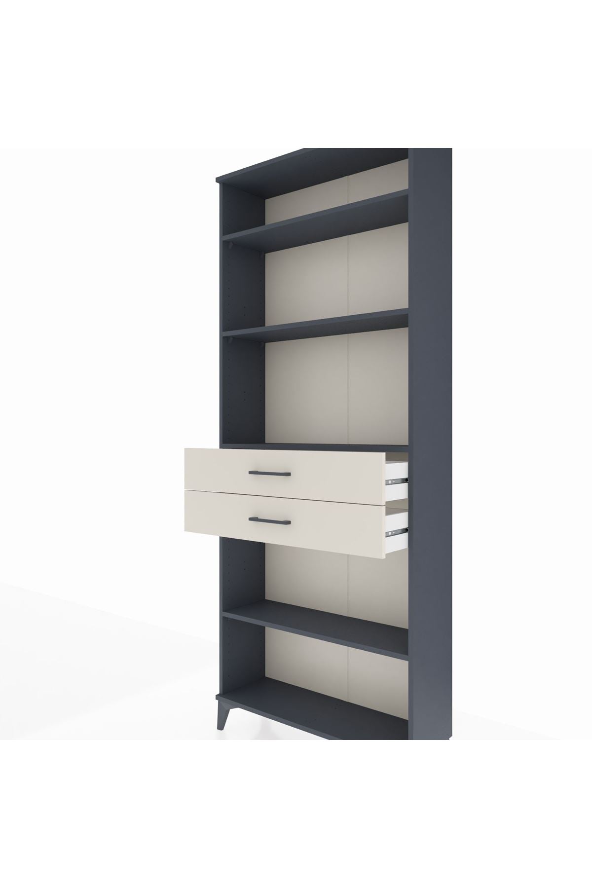 Arges Dolap 4 Raflı 2 Çekmeceli 88x30x221 - S30M189V4A