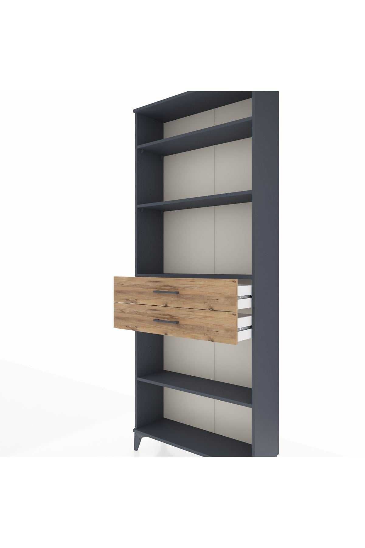 Arges Dolap 4 Raflı 2 Çekmeceli 88x30x221 - S30M189V6A
