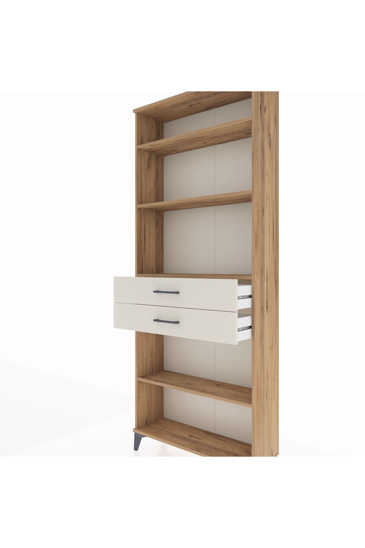 Arges Dolap 4 Raflı 2 Çekmeceli 88x30x221 - S30M189V7A