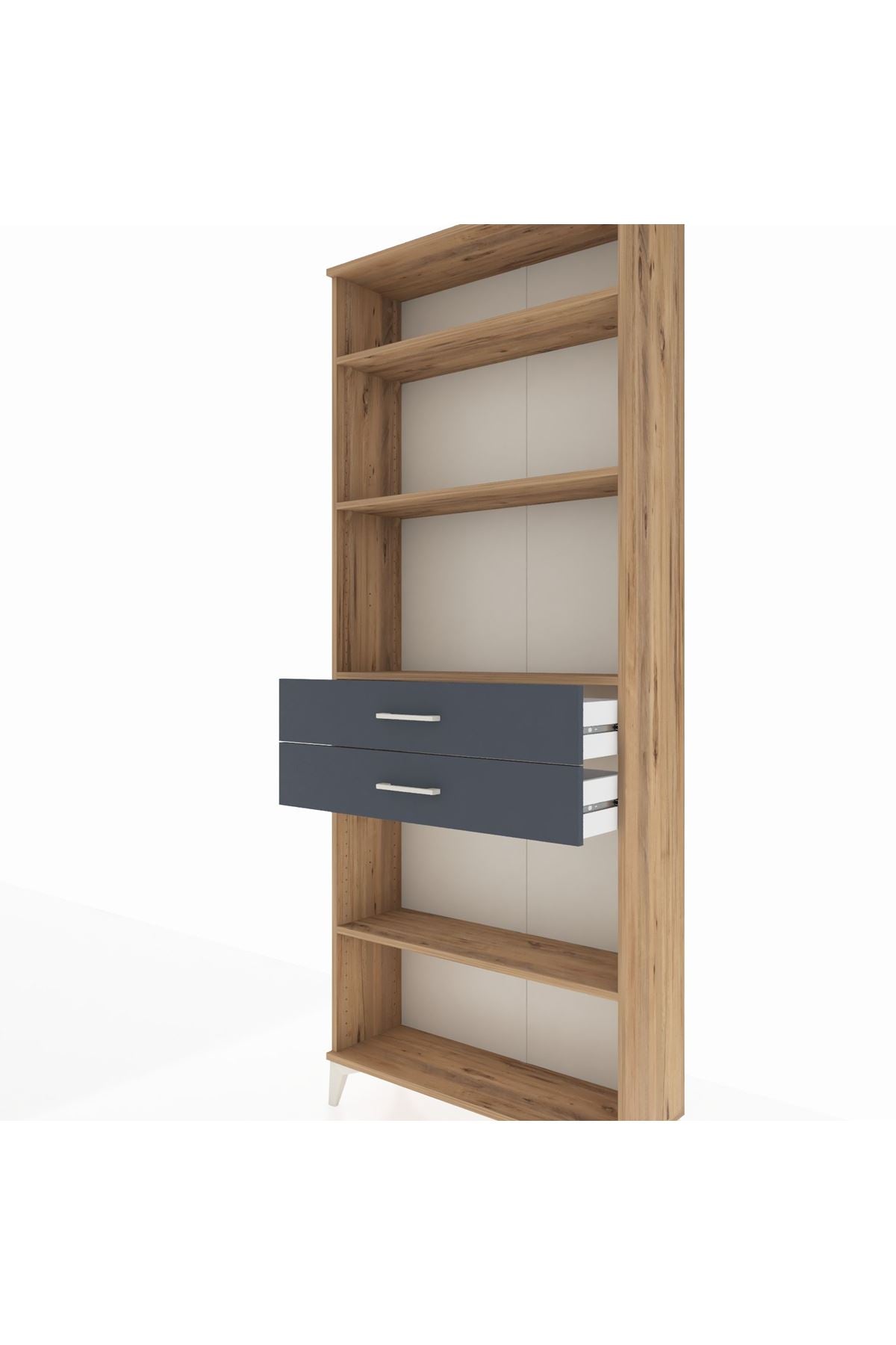 Arges Dolap 4 Raflı 2 Çekmeceli 88x30x221 - S30M189V8A