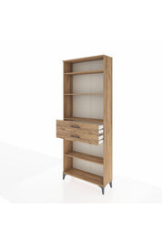 Arges Dolap 4 Raflı 2 Çekmeceli 88x30x221 - S30M189V9A