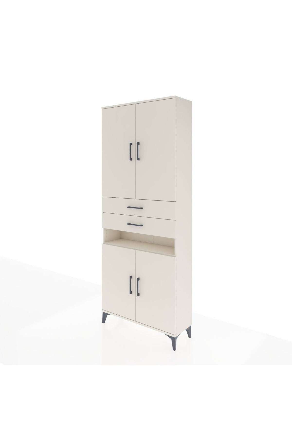 Arges Dolap 5 Raflı 2 Çekmeceli 4 Kapaklı 88x30x221 - S30M190V1A