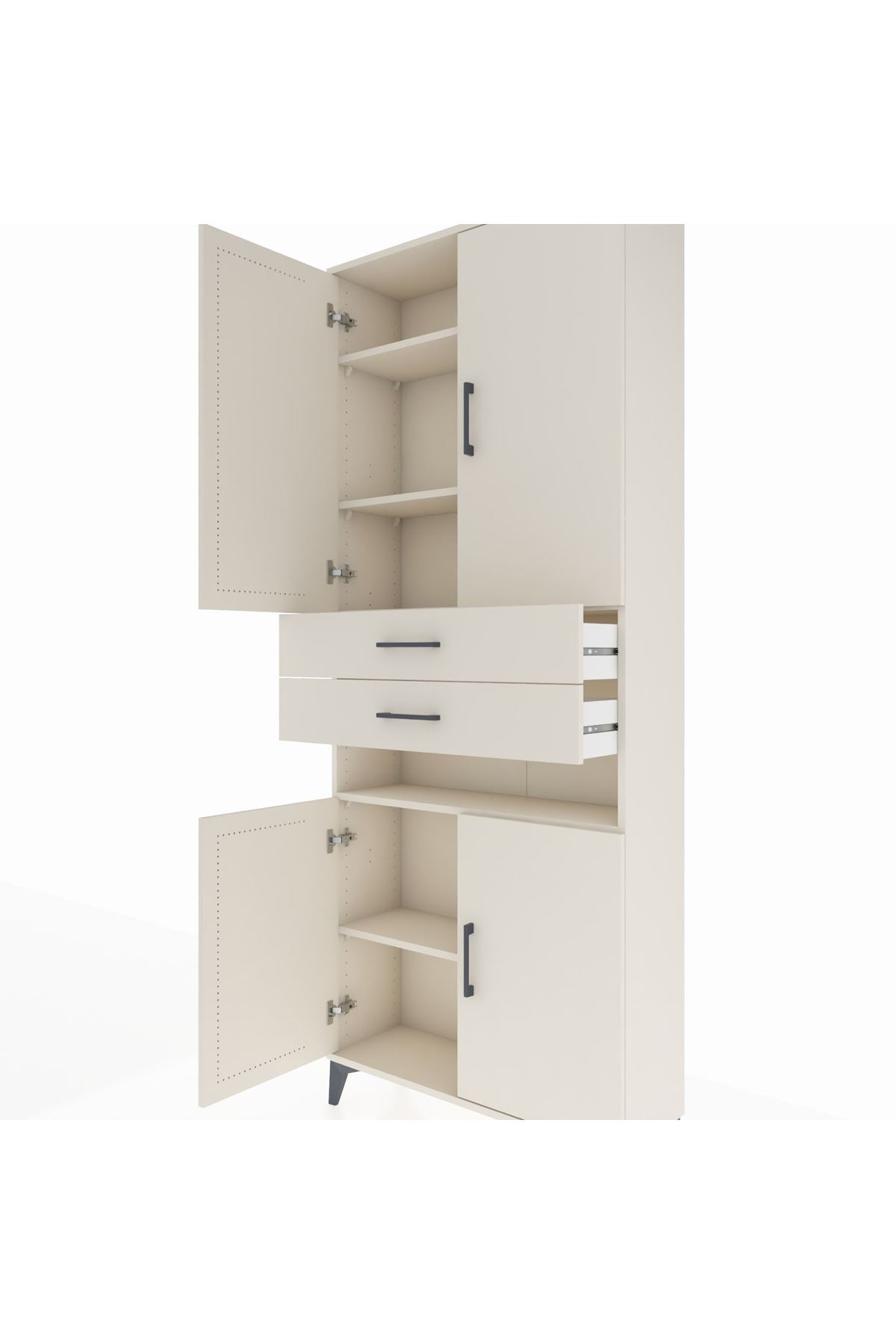 Arges Dolap 5 Raflı 2 Çekmeceli 4 Kapaklı 88x30x221 - S30M190V1A