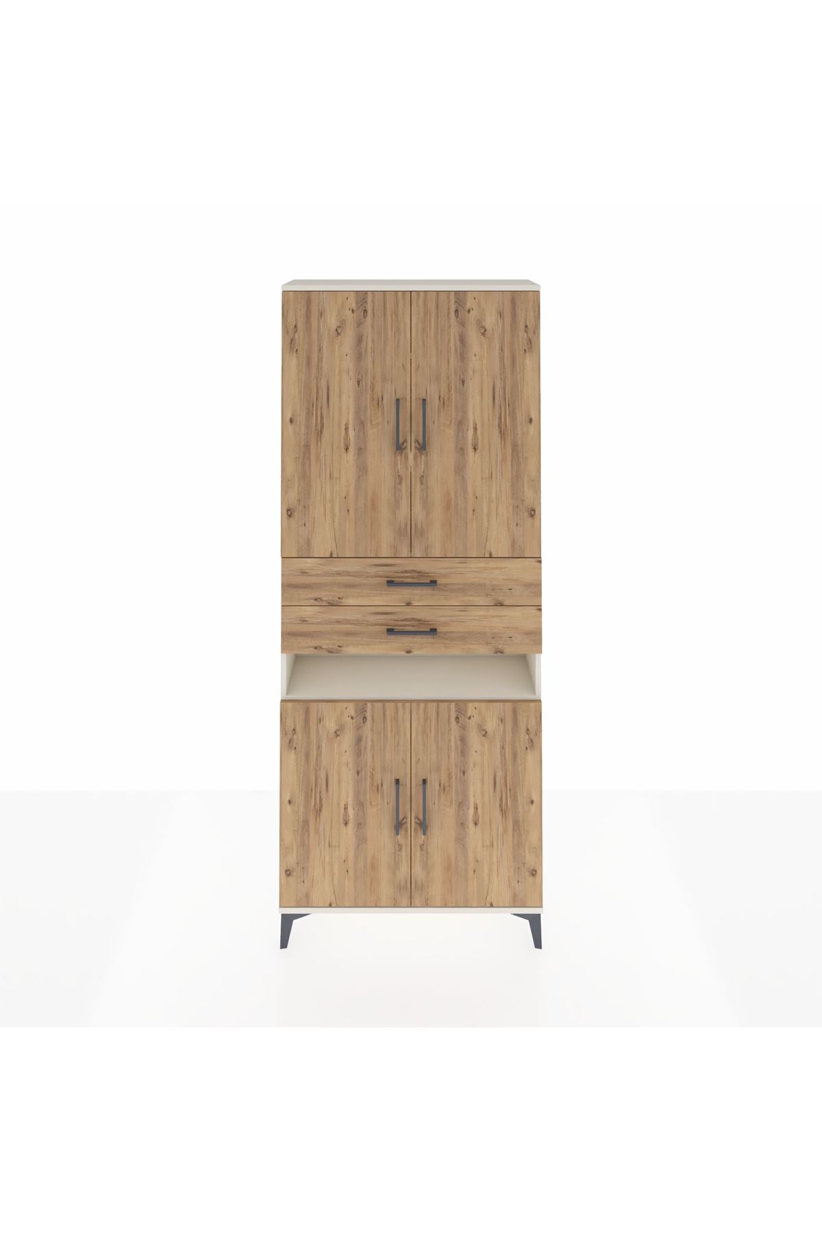 Arges Dolap 5 Raflı 2 Çekmeceli 4 Kapaklı 88x30x221 - S30M190V3A