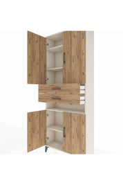 Arges Dolap 5 Raflı 2 Çekmeceli 4 Kapaklı 88x30x221 - S30M190V3A