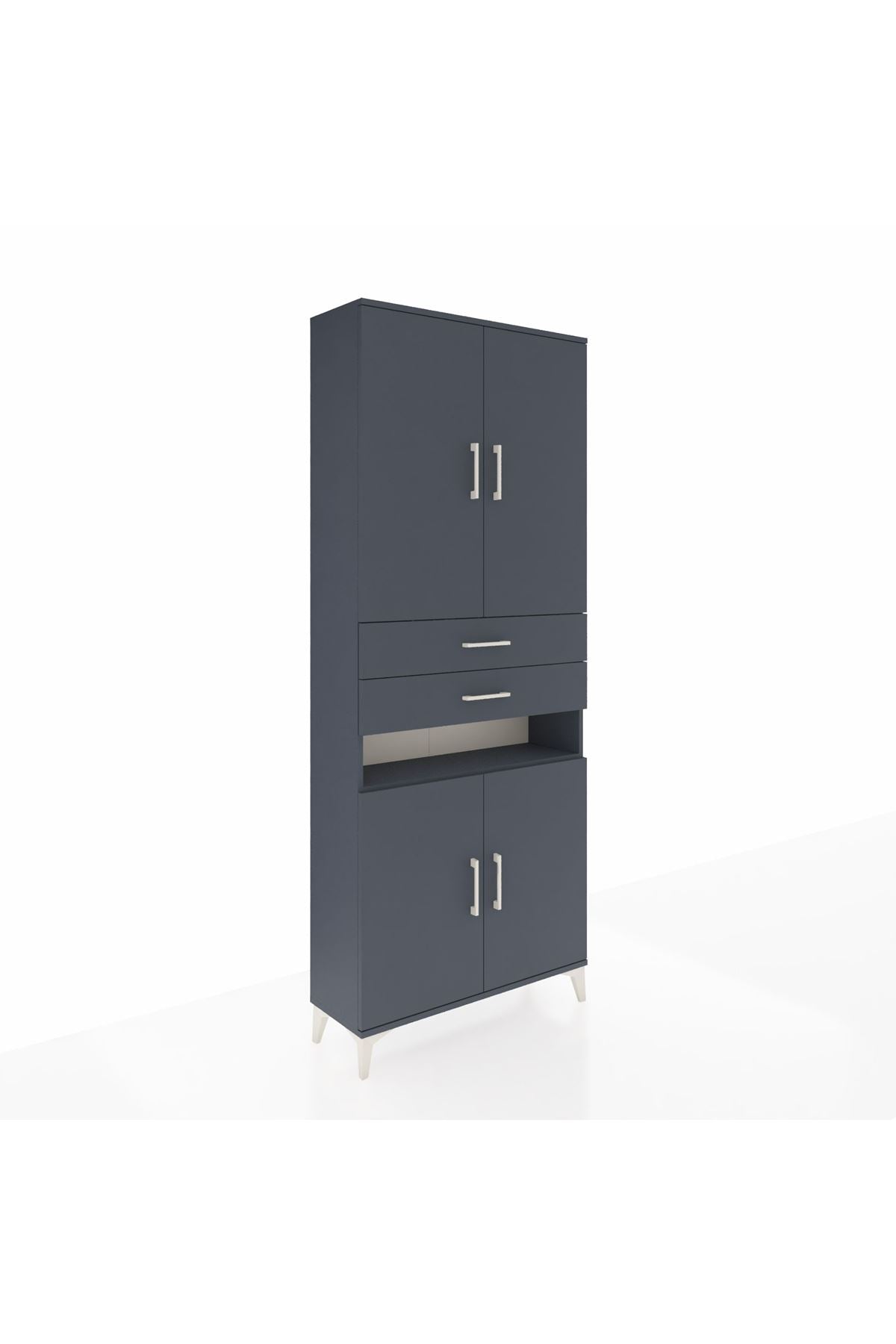 Arges Dolap 5 Raflı 2 Çekmeceli 4 Kapaklı 88x30x221 - S30M190V5A