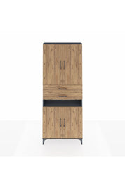 Arges Dolap 5 Raflı 2 Çekmeceli 4 Kapaklı 88x30x221 - S30M190V6A