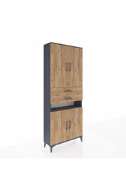 Arges Dolap 5 Raflı 2 Çekmeceli 4 Kapaklı 88x30x221 - S30M190V6A