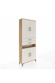 Arges Dolap 5 Raflı 2 Çekmeceli 4 Kapaklı 88x30x221 - S30M190V7A