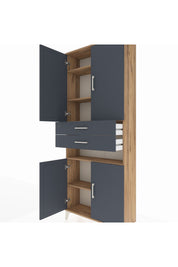 Arges Dolap 5 Raflı 2 Çekmeceli 4 Kapaklı 88x30x221 - S30M190V8A
