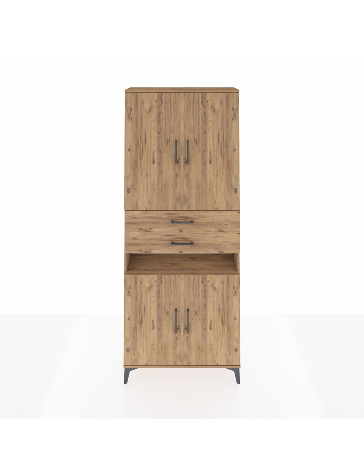Arges Dolap 5 Raflı 2 Çekmeceli 4 Kapaklı 88x30x221 - S30M190V9A