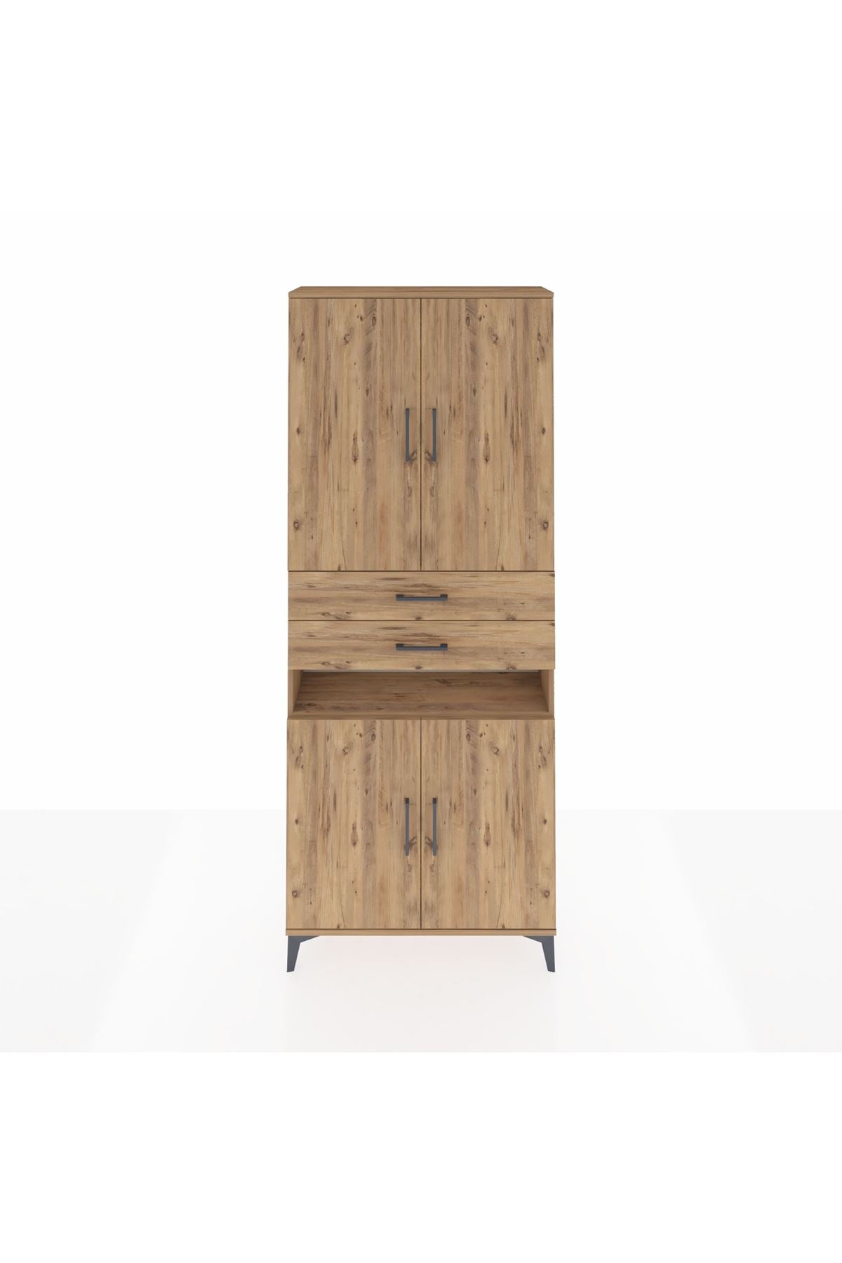 Arges Dolap 5 Raflı 2 Çekmeceli 4 Kapaklı 88x30x221 - S30M190V9A