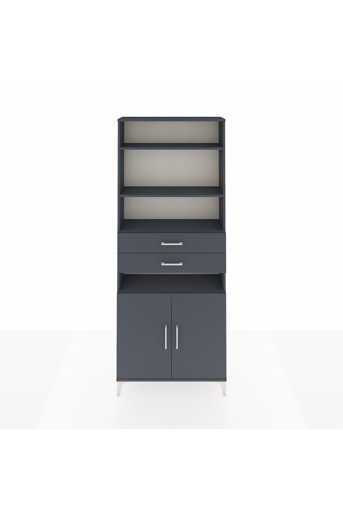 Arges Dolap 5 Raflı 2 Çekmeceli 2 Kapaklı 88x30x221 - S30M192V5A