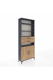 Arges Dolap 5 Raflı 2 Çekmeceli 2 Kapaklı 88x30x221 - S30M192V6A