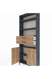 Arges Dolap 5 Raflı 2 Çekmeceli 2 Kapaklı 88x30x221 - S30M192V6A