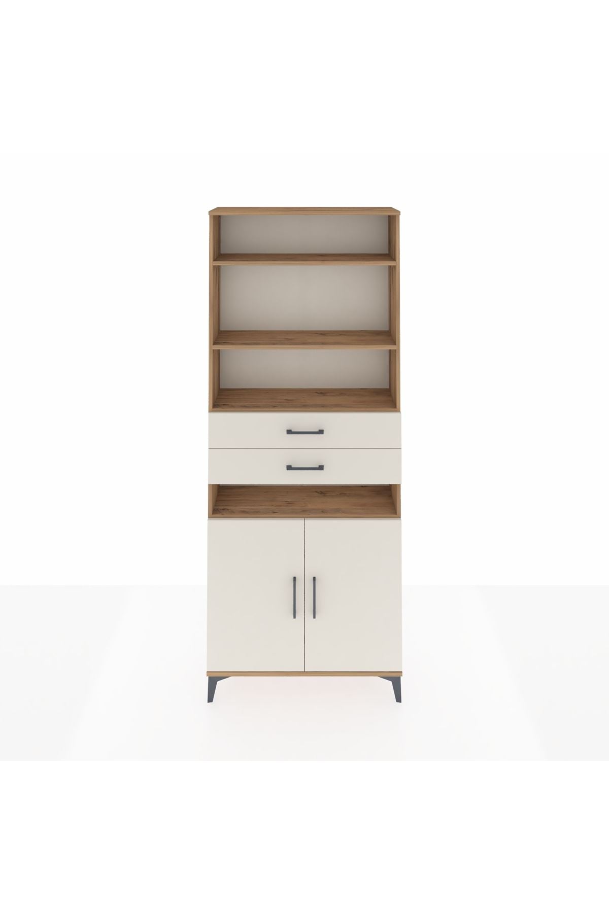 Arges Dolap 5 Raflı 2 Çekmeceli 2 Kapaklı 88x30x221 - S30M192V7A