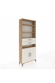 Arges Dolap 5 Raflı 2 Çekmeceli 2 Kapaklı 88x30x221 - S30M192V7A
