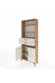 Arges Dolap 5 Raflı 2 Çekmeceli 2 Kapaklı 88x30x221 - S30M192V7A