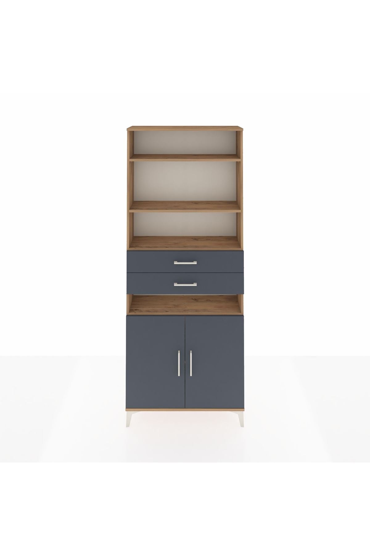 Arges Dolap 5 Raflı 2 Çekmeceli 2 Kapaklı 88x30x221 - S30M192V8A
