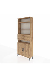 Arges Dolap 5 Raflı 2 Çekmeceli 2 Kapaklı 88x30x221 - S30M192V9A