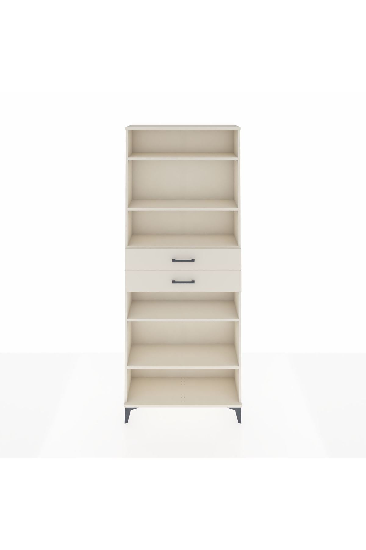 Arges Dolap 5 Raflı 2 Çekmeceli 88x30x221 - S30M193V1A