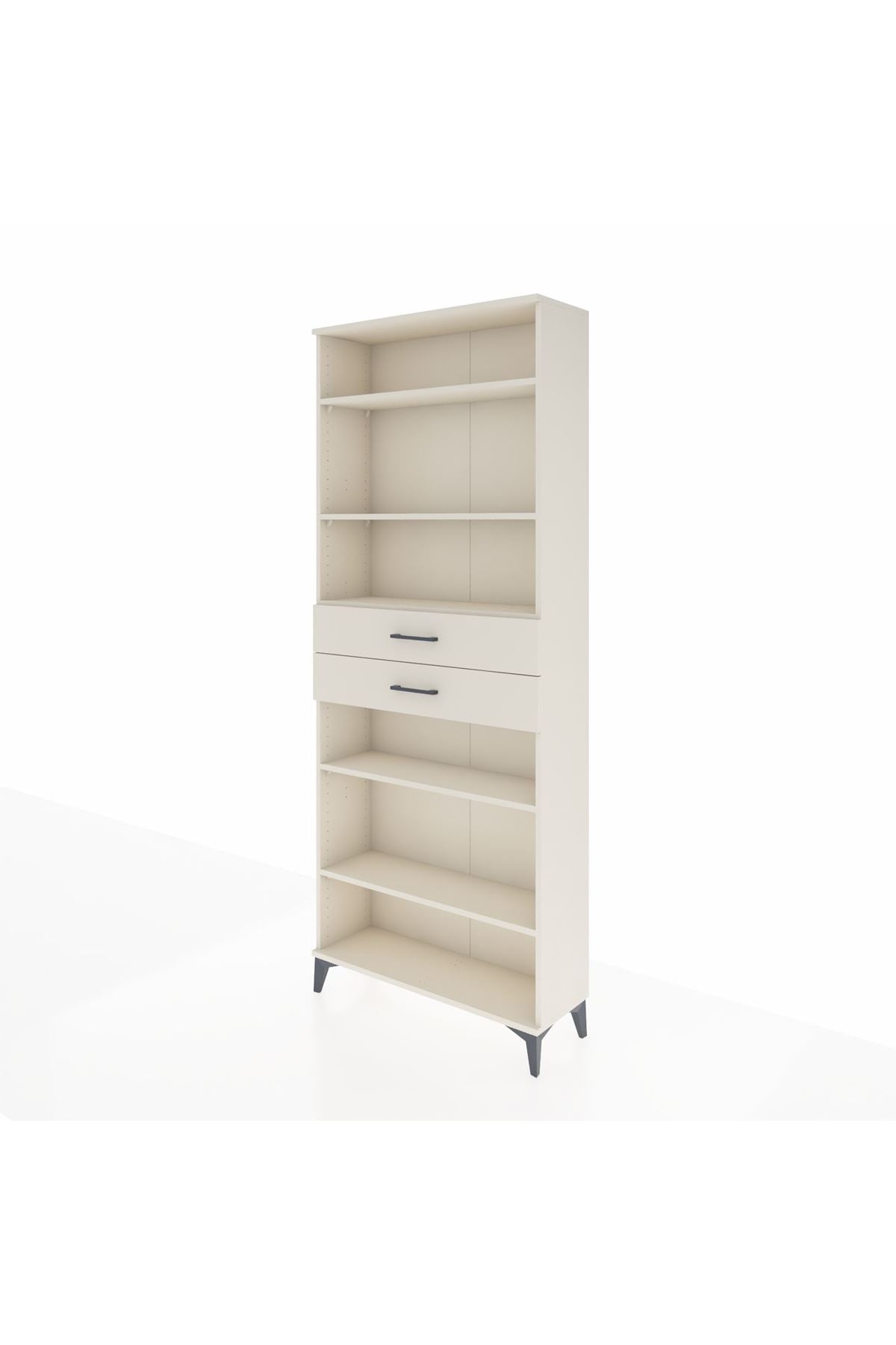 Arges Dolap 5 Raflı 2 Çekmeceli 88x30x221 - S30M193V1A