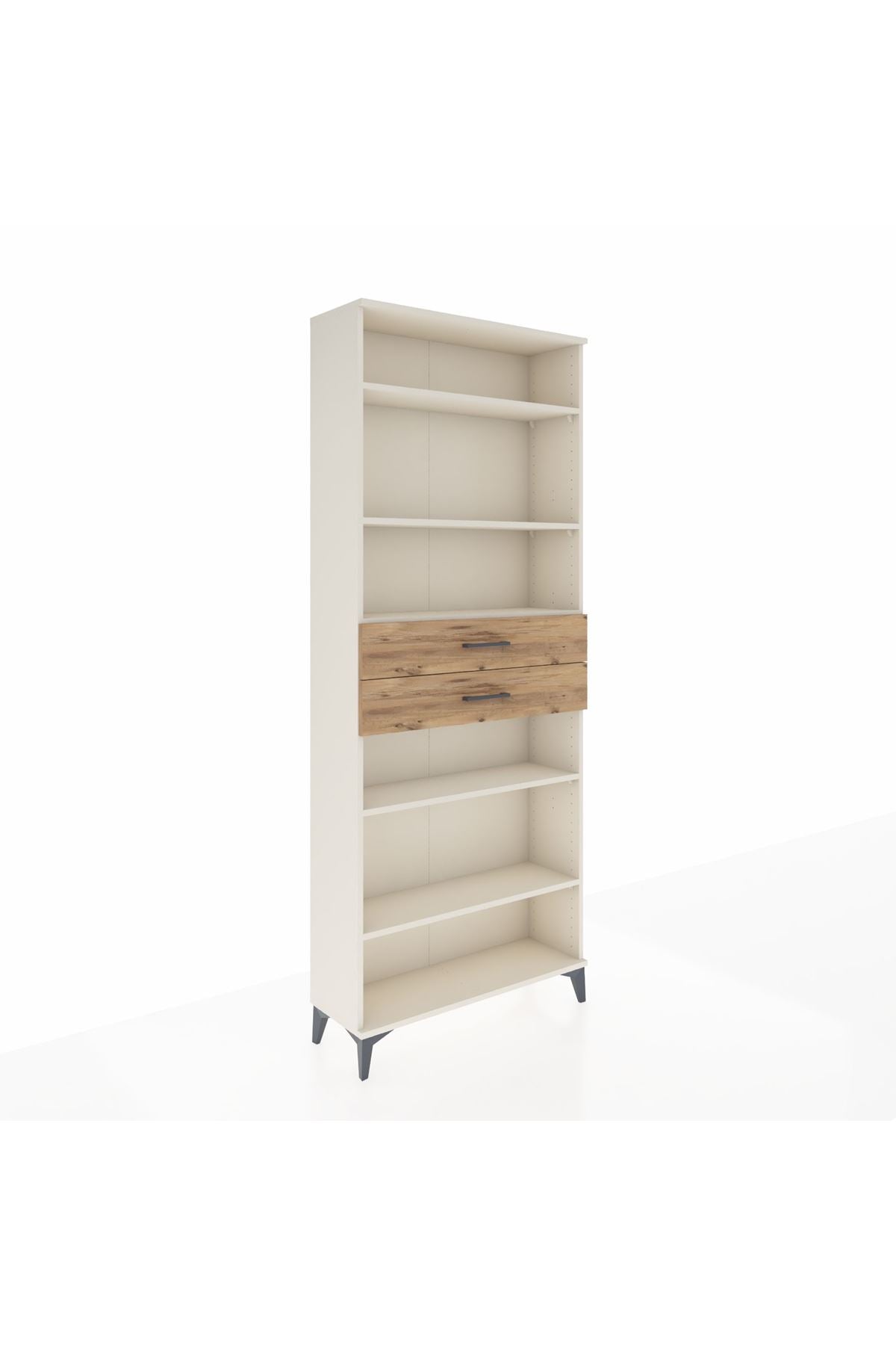 Arges Dolap 5 Raflı 2 Çekmeceli 88x30x221 - S30M193V3A