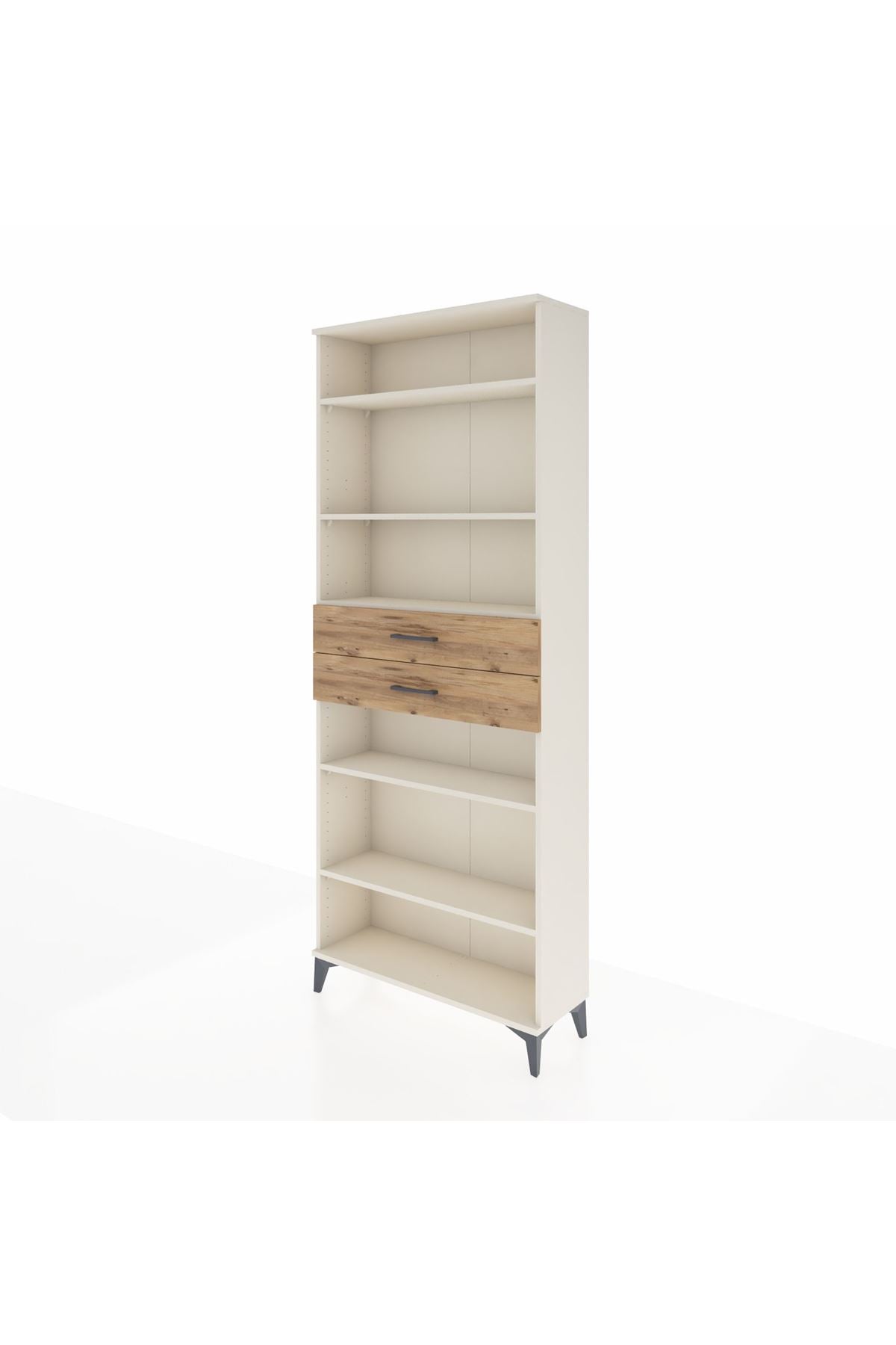 Arges Dolap 5 Raflı 2 Çekmeceli 88x30x221 - S30M193V3A