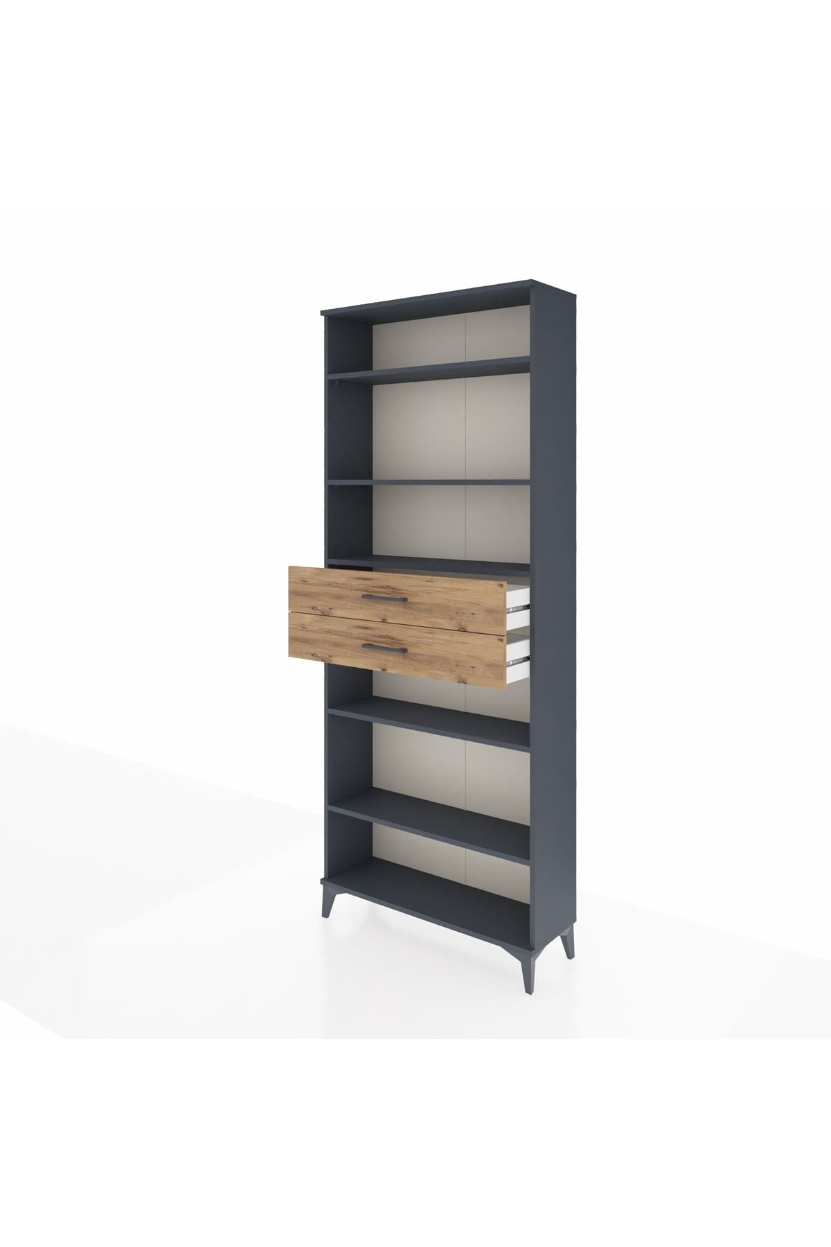 Arges Dolap 5 Raflı 2 Çekmeceli 88x30x221 - S30M193V6A