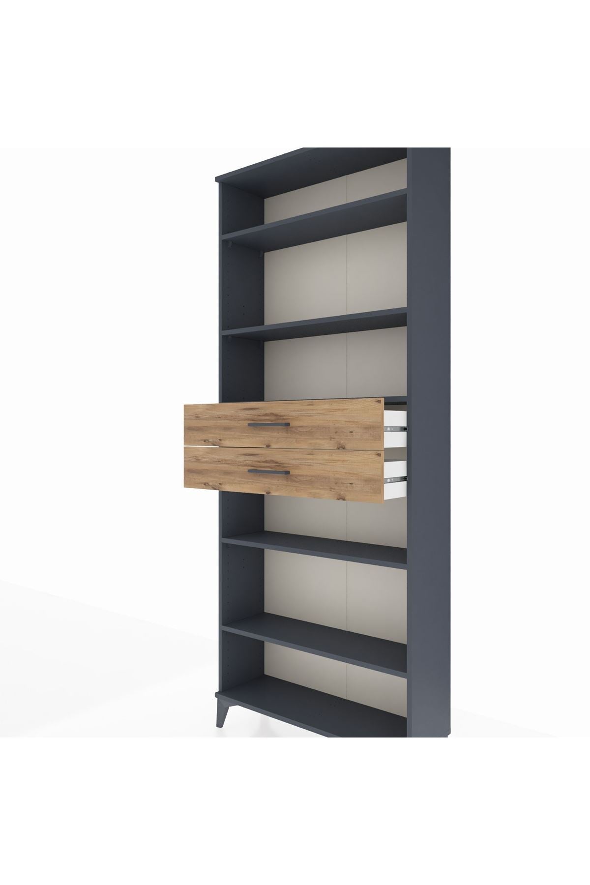 Arges Dolap 5 Raflı 2 Çekmeceli 88x30x221 - S30M193V6A