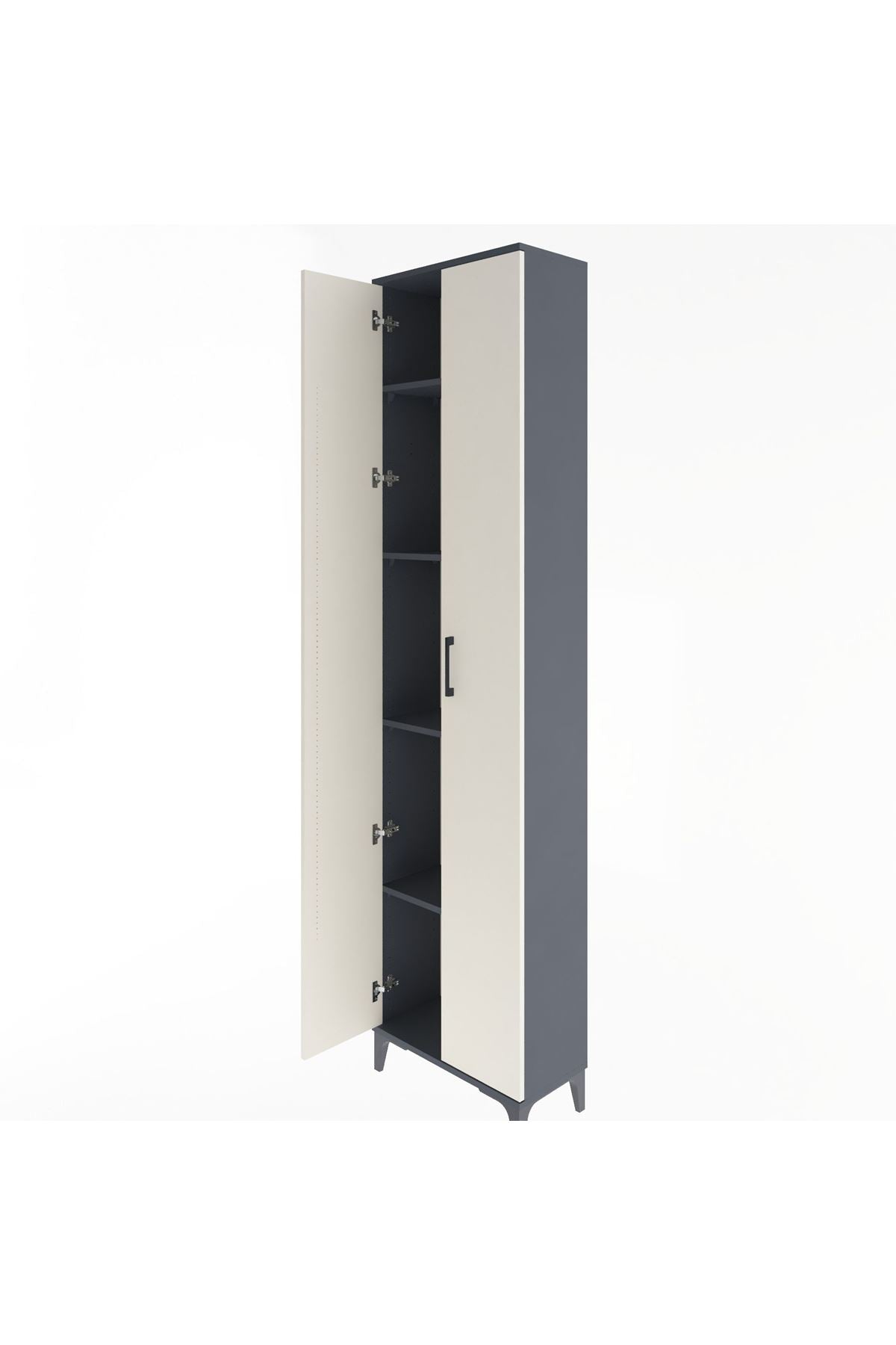 Arges Dolap 4 Raflı 2 Kapaklı 60x30x243 - S32M001V4A