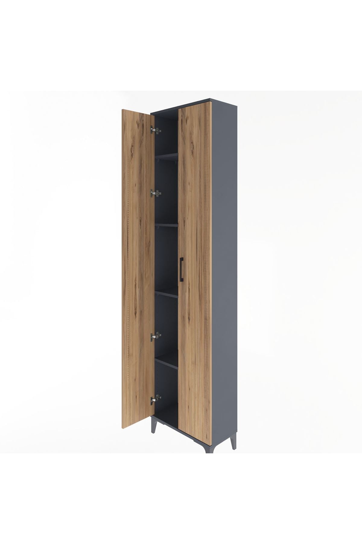 Arges Dolap 4 Raflı 2 Kapaklı 60x30x243 - S32M001V6A