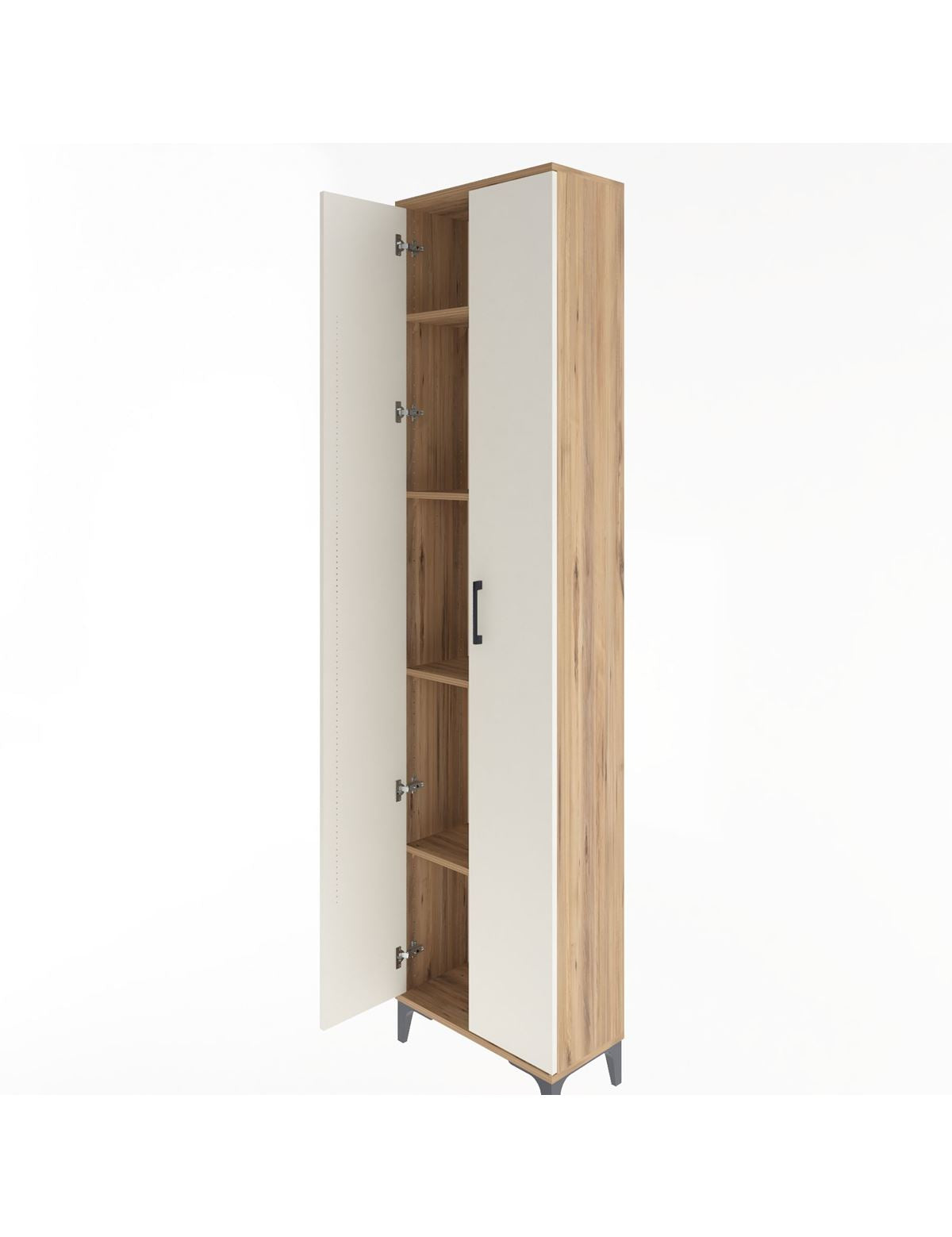 Arges Dolap 4 Raflı 2 Kapaklı 60x30x243 - S32M001V7A