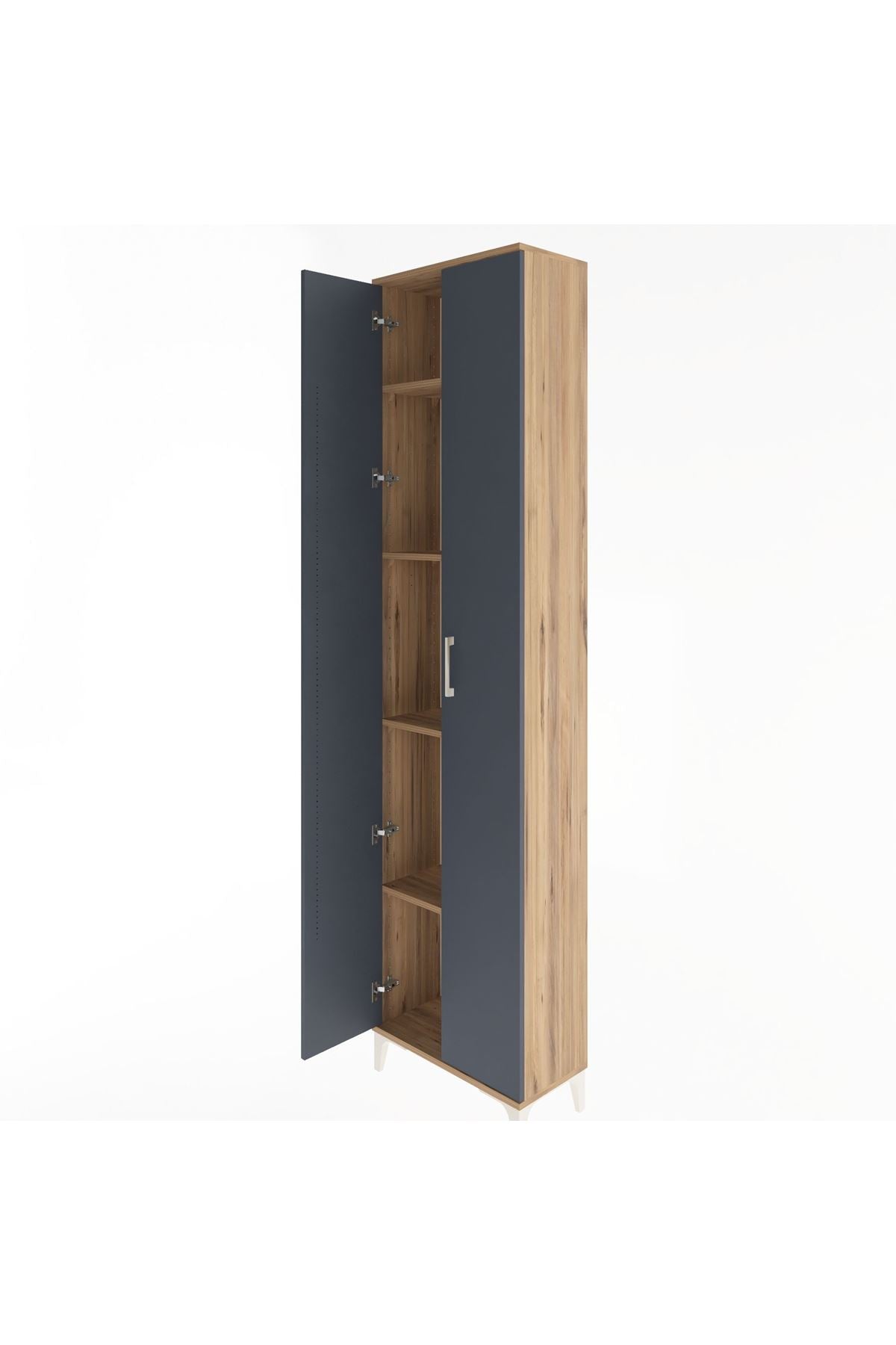 Arges Dolap 4 Raflı 2 Kapaklı 60x30x243 - S32M001V8A