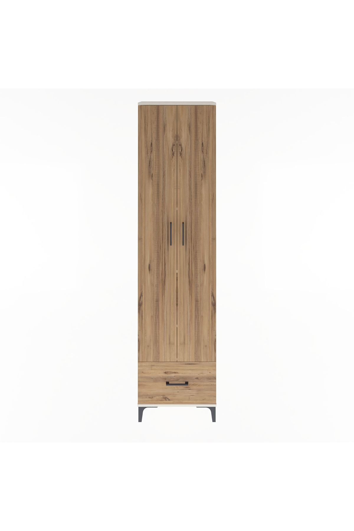Arges Dolap 5 Raflı Tek Çekmeceli 2 Kapaklı 60x30x243 - S32M002V3A