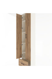 Arges Dolap 5 Raflı Tek Çekmeceli 2 Kapaklı 60x30x243 - S32M002V3A