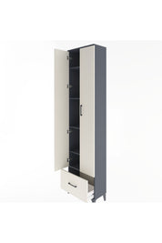 Arges Dolap 5 Raflı Tek Çekmeceli 2 Kapaklı 60x30x243 - S32M002V4A
