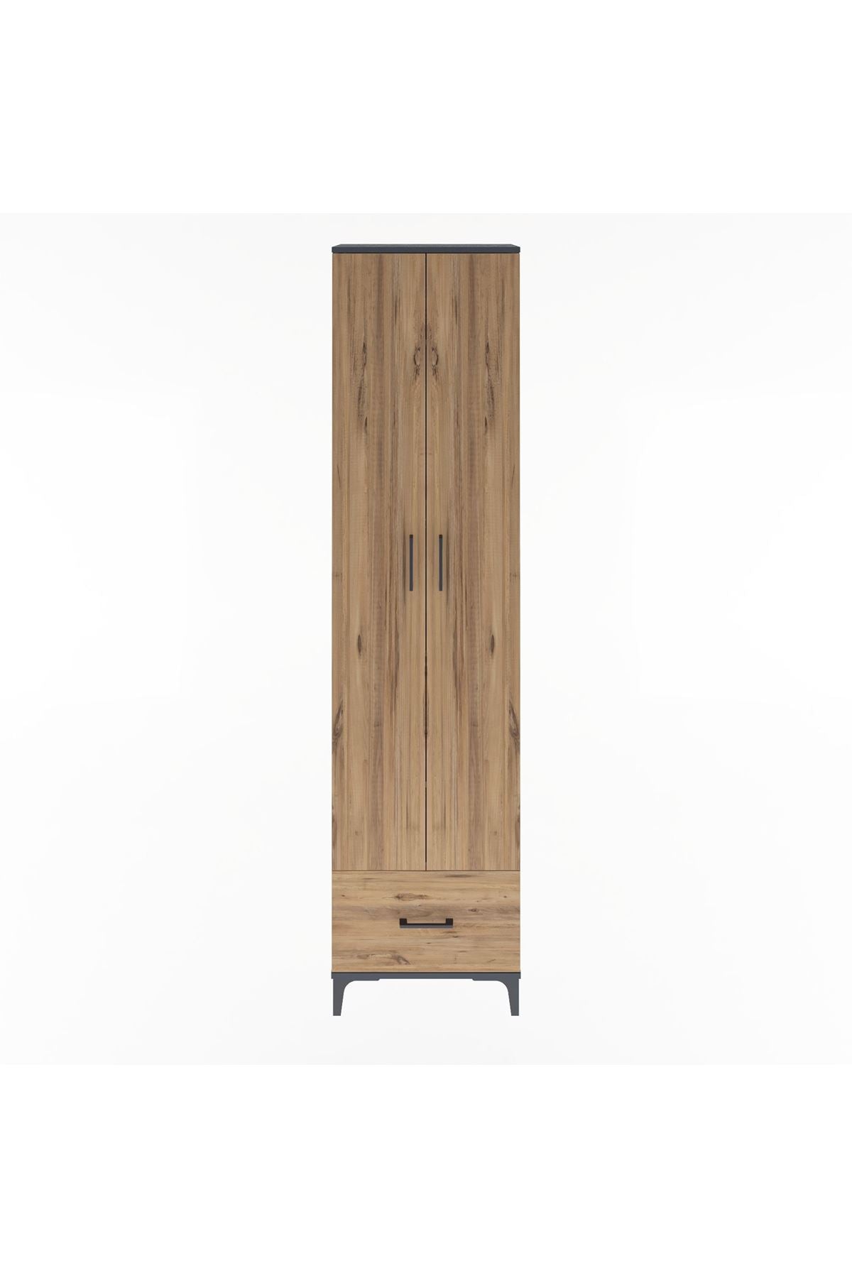 Arges Dolap 5 Raflı Tek Çekmeceli 2 Kapaklı 60x30x243 - S32M002V6A