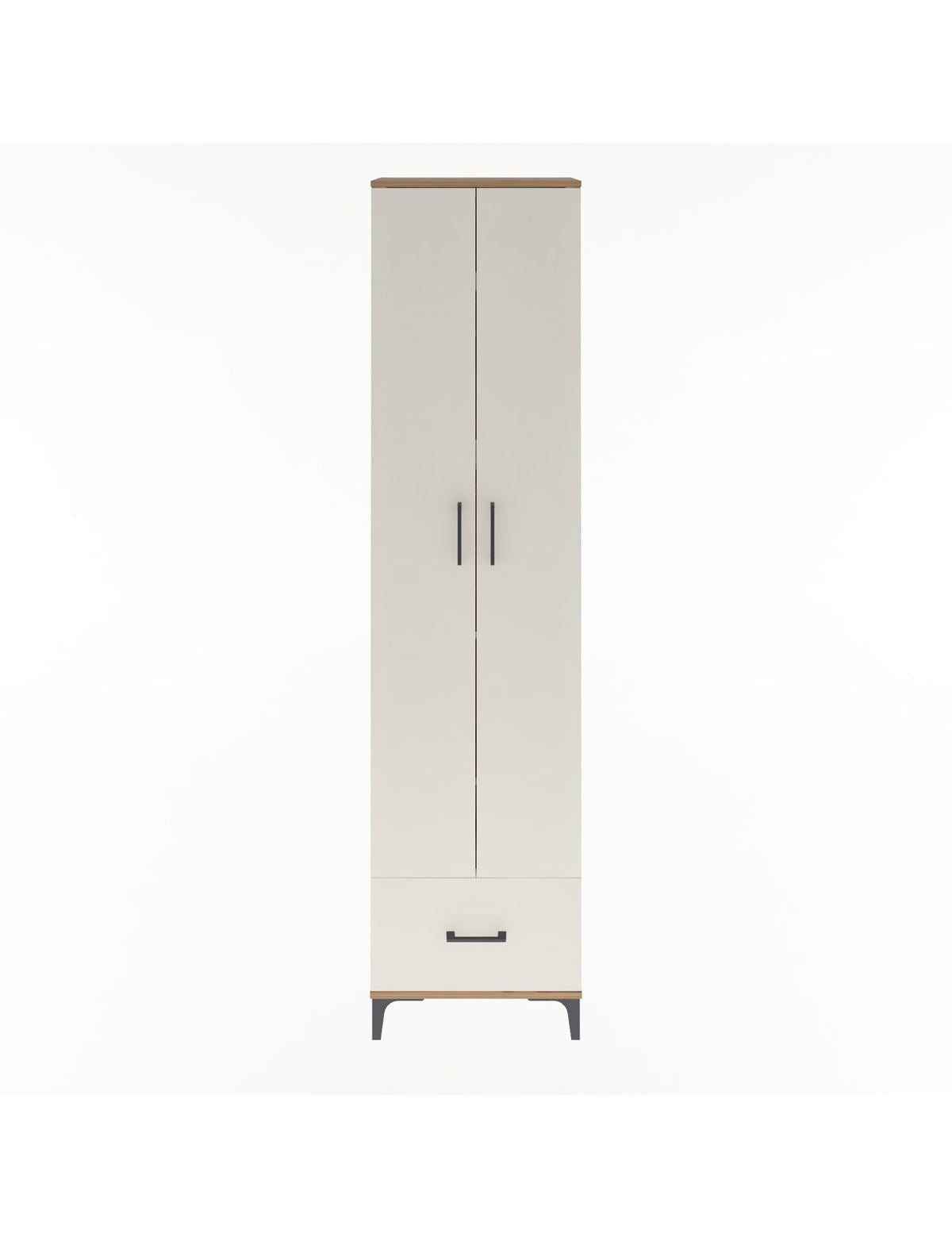 Arges Dolap 5 Raflı Tek Çekmeceli 2 Kapaklı 60x30x243 - S32M002V7A