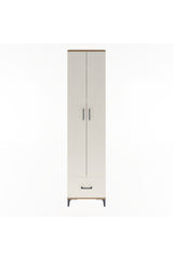 Arges Dolap 5 Raflı Tek Çekmeceli 2 Kapaklı 60x30x243
