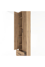 Arges Dolap 5 Raflı Tek Çekmeceli 2 Kapaklı 60x30x243 - S32M002V9A