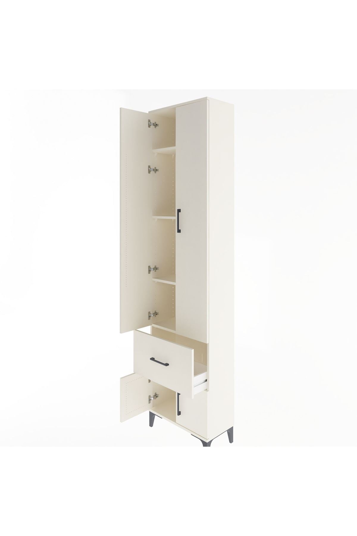 Arges Dolap 4 Raflı Tek Çekmeceli 4 Kapaklı 60x30x243 - S32M003V1A