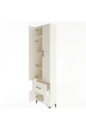 Arges Dolap 4 Raflı Tek Çekmeceli 4 Kapaklı 60x30x243 - S32M003V1A