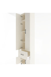 Arges Dolap 4 Raflı Tek Çekmeceli 4 Kapaklı 60x30x243 - S32M003V1A