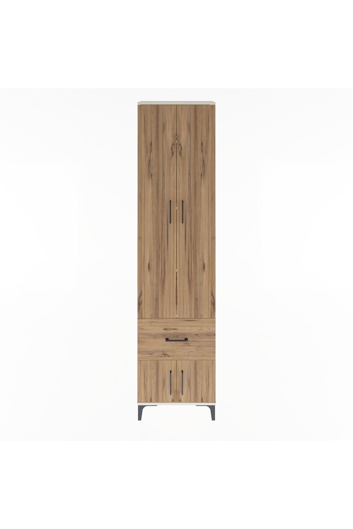 Arges Dolap 4 Raflı Tek Çekmeceli 4 Kapaklı 60x30x243 - S32M003V3A