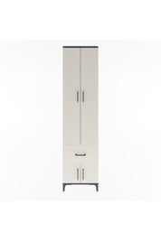 Arges Dolap 4 Raflı Tek Çekmeceli 4 Kapaklı 60x30x243 - S32M003V4A