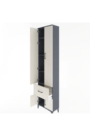 Arges Dolap 4 Raflı Tek Çekmeceli 4 Kapaklı 60x30x243 - S32M003V4A