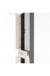 Arges Dolap 4 Raflı Tek Çekmeceli 4 Kapaklı 60x30x243 - S32M003V4A